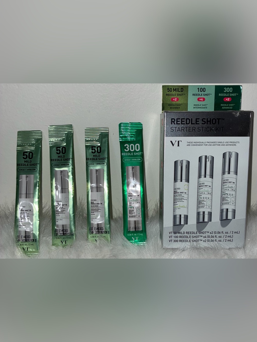 Reedle Shot Starter Kit + Green 50/100/300 Needle Shots + Extra’s